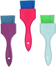 TOGEVAL 3pcs Hair Dye Brush Flexible Applicators for Easy Hair Coloring Durable and Reusable Tinting Tools for Home Salon Use Lightweight and Portable for Travel