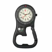 New Compass Corkscrew Carabiner Clip Watch Luminous Pocket Watch Accessories