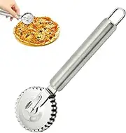Pastry Tools for Baking - Stainless Steel Dumpling Cutter Wheel with Roller | Delicate Kitchen Cutter Non-Corrosive Fluted Edge Baking Tools for Pies
