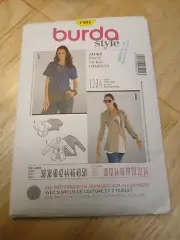 BURDA STYLE MISSES JACKET 7401 Sewing Pattern UNCUT