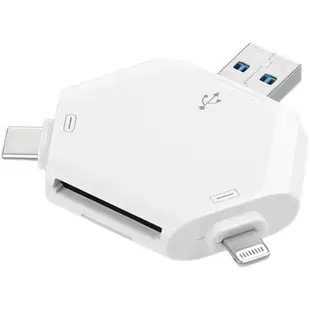 蘋果手機三合一讀卡器SD TF卡適用電腦USB蘋果安卓Type-C文件讀取