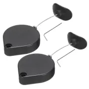 Retractable Remote Control Arc Terminal Lock,for TV,Cable Lock 2Set Black 59.06"