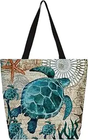 [Bardic] Canvas Tote Bags Women Large Casual Shoulder Bag Handbag, Reusable Shopping Bags Multipurpose Grocery Bag for Outdoors