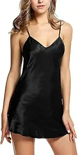 [Generic] New Lingerie Set Neck Satin Nightdress Silk Underwear Strap Cami Dress Sleepwear Garter Set for Bride 18
