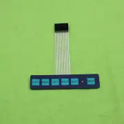 5pcs 1x6 Matrix Array 6 Key Membrane Switch Keypad Keyboard 1*6 Keys with LED