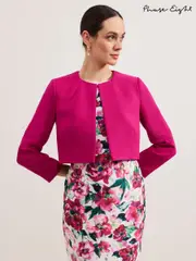 Phase Eight Pink Phoebe Cropped Jacket (F27847) | $298
