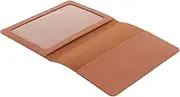 [PACKOVE] Leather Passport Holder Embossed Airplane Travel Cover Durable PU Leather Document Organizer for Outdoor Use Stylish Passport Protector with Card Storage