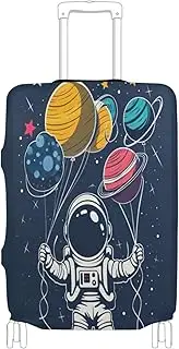 [Joisal] Planets Shaped Balloons Luggage Covers Tsa Approved Fit 18-32 Inch Luggage, Suitcase Accessories, Planets Shaped Balloons, S 18-20 in