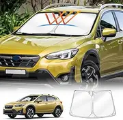 X-Car WindScreen Sun Shade Compatible with Subaru XV/Impreza Hatchback 2017-2023 Wind Shield Wind Screen Visor Foldable