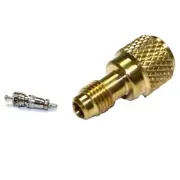 Mini Split AC Charging Adapter for R410a Systems 1/4 Flare to 5/16 Female