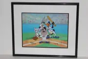 13/20 Amazing Mets Bugs Bunny Taz Daffy Duck Animation Cel Warner Bros New York