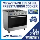 NEW DOMAIN 90cm/900mm FREESTANDING UPRIGHT ELECTRIC OVEN GAS HOBS STOVE COOKER