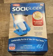 As Seen On TV SOCK SLIDER Aid Helper Easy On Easy Off Kit GENUINE Made in USA OB