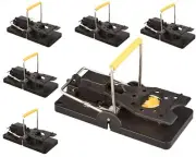 Bullseye - 6 Pack - Mouse Traps - Indoor/Outdoor, Reusable, Easy Setup, Power...