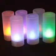 Rechargeable Multicolored LED Flameless TEA Lights Candles Christmas party Decor