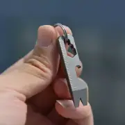 HotEDC Mini Titanium Alloy Pry Bar Crowbar tool Keychain Multi Tool