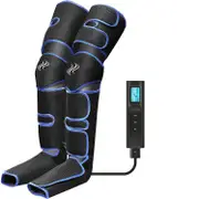 Leg-massager Compression For Thigh Calf Foot Massage Muscles Pain Relieve Boots Device With Handheld Controller Knee-heat A