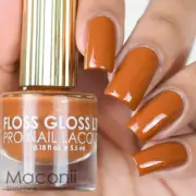 Floss Gloss - Donatella - Brown with Copper Rose Gold Shimmer Nail Polish 5.5ml