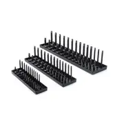GEARWRENCH 3 Piece SAE Socket Rack Set for 1 4 3 8 1 2 Drive Sockets Storage