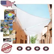 Durable Custom Size 9' x 10' x 13.5' Triangle Sun Shade Canopy - 3-