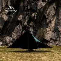 在飛比找Yahoo!奇摩拍賣優惠-山之客Mountainhiker戶外露營黑膠天幕遮陽棚便攜式