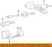 GM OEM 07-10 Acadia Steering Column Assembly-Lower Shaft 15115366