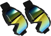 KITANDOVE Ergonomic Biker Goggles 2 Pack Youth Motocross Cycling Glasses Windproof Goggles Performance for Outdoor Sports