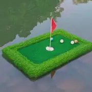 Water Golf Floatable Green Outdoor Floating Putting Practice Mat 30x60cm