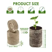 Seed Starter Pod Nonwoven Peat Pellet Good Fertiliser Retention Root qicdl