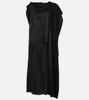 [MM6 Maison Margiela] MM6 Maison Margiela Gathered midi dress AU 6 black