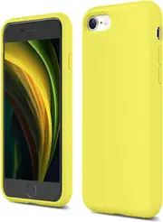 ZUSLAB iPhone SE 2022/2020 Case Nano Silicone Shockproof Gel Rubber Bumper Protective Cover for Apple - Yellow