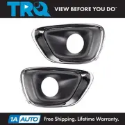 TRQ Fog Light Bezel Set Fits 2014-2017 Jeep Compass (for: Jeep)