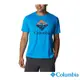 Columbia 哥倫比亞 男款-UPF50酷涼快排短袖上衣-藍色 UAE91290BL / S23