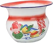 1Pc Retro Spittoon Pot Durable Household Urinal for Adults and Smooth Edges Easy to Clean for Home and Bedroom Use