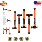 Shock Absorbing Ball Pein Hammer Set - 5pcs with Ergonomic Fiberglass Handles