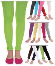 Jefferies Pima Cotton Ruffle Footless Girl's Tights