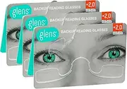 glens Unisex Armless Reading Glasses - 3 Reading Glasses available in +1.5, 2.0, 2.5 & +3.0 Pack - Emergency Pocket Glasses