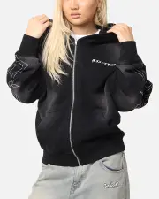 [LOITER] Loiter Atmosphere Full Zip Hoodie Vintage Black - Size S S Vintage Black
