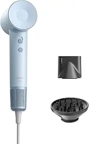 [Laifen] Hair Dryer SE, 200 Million Negative Ionic Blow Dryer with 105,000 RPM Brushless Motor 1500W Powerful Fast Drying High-Speed Low Noise Hairdryer with Magnetic Attachments