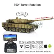 Henglong 1/16 Leopard2A6 FPV RTR RC 7.0 Tank 3889 Barrel Recoil Steel Gearbox