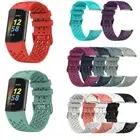 Watch Strap Silicone Belt with Holes for Fitbit Charge 6/5 Watch Accessories