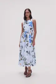 Abbey Twisted Midi Dress
