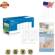 Energy-Saving Smart Dimmer Switch with App Control & Voice Activation - Set of 4