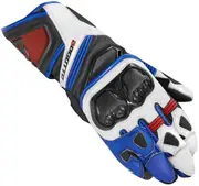 Bogotto Veloce Motorcycle Gloves, black-white-blue, Size XS for Women Black White Blue