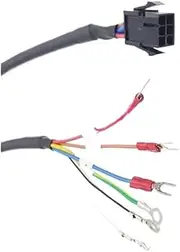 Customized Encoder/Power/Brake Cable for MR-J2S Servo Motor 100-750W(Brake Cable -L,3M)