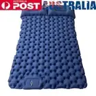 Inflatable Air Mattresses TPU Nylon Portable Camp Tent Sleeping Mat (Navy blue)