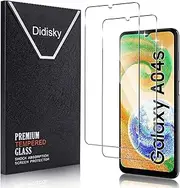 [Didisky] Tempered Glass Screen Protector for Samsung Galaxy A04S / A04, [2 Pack] Screen Protector,Soft Touch,Easy to Clean,Easy to Install,Transparent