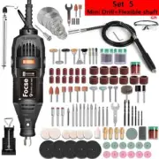 Electric Mini Drill 180W Engraving Rotary Tool Grinder Polishing Set Power Tools