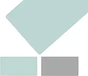 Dual-Sided Large Mouse Pad, Sewing PU Leather Laptop Desktop Desk Pad, Waterproof Easy Clean Desk Mat for Office and Home, Light Green + Gray(55x90cm/21.65x35.43in)