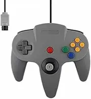 Wired Joystick Controller Gamepad For N64 Controller with USB For PC Mac Controle (Grey)
